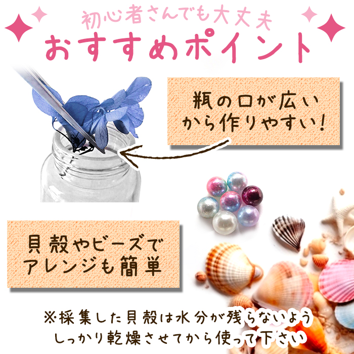 予約販売 5月中旬頃順次発送】 工作キット 海の生き物 ハーバリウム