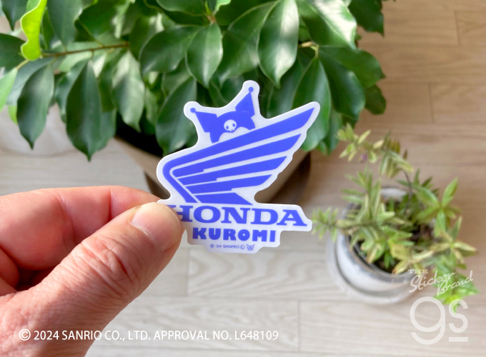 初期ロゴ サンリオ HONDA×サンリオキャラクターズ 透明ステッカー クロミ02 ホンダ