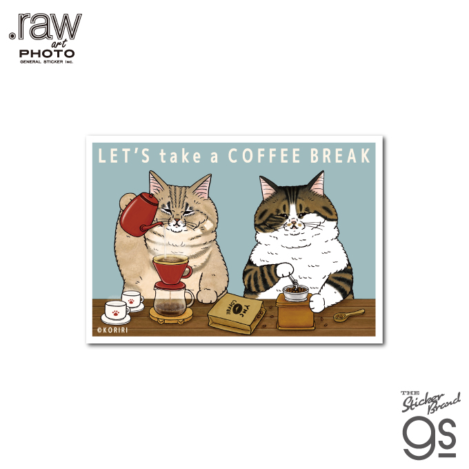 世にも不思議な猫世界 L判絹目生写真 COFFEE blue KORIRI 猫 ねこ キャラクター イラスト グッズ RAW038 株式会社  ゼネラルステッカー | 卸売・ 問屋・仕入れの専門サイト【NETSEA】