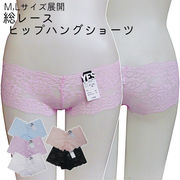 【即納】総レースヒップハングショーツ