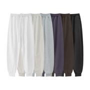 メンズファッション 無地 ジョガーパンツ 男女兼用  生地440ｇ 裏パイル ボトムス 春秋 2024新作★全6色
