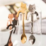 304ステンレス かわいい 猫型スプーン コーヒースプーン キッチン用品