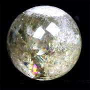 約35mm シトリン アイリス スフィア Citrine 丸玉 黄水晶 置物 風水