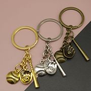 6色  合金  野球キーホルダー   野球記念品  スポーツ  野球バット  野球グローブ  キーチェーン  野球雑貨