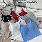 リブキャミソール★キャミソール★ブラジャー★