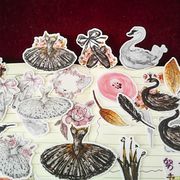 29枚入  バレエステッカー バレエ チュチュ 白鳥 ステッカーパック  バレエ関連  手帳シール　バレエ雑貨