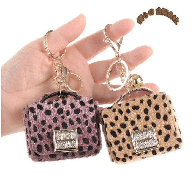 ミニバッグ　キーホルダー　キーケース　コインケース　イヤフォンケース　バッグ　6.4*2.8*6cm　6色展開