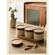 Fashions 限定発売  セラミック缶 調味料ケース 焼き物缶 塩缶 パプリカ調味料瓶 調味料缶 砂糖缶 セット