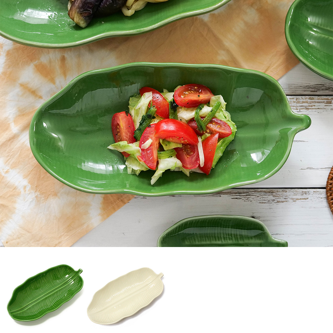 バナナリーフトレイ　M[葉っぱ お皿 食器 キッチン トロピカル マリン ハワイ フラ サーフ アジアン]