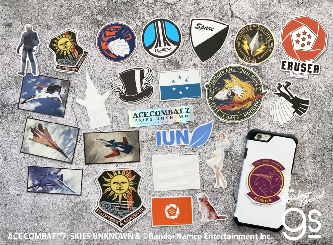 エースコンバット7 クリアステッカー コゼットセット 3枚入