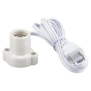 OHM 磁器レセップ コード付 1.5m 1A-250VHS-L1715ZR-W