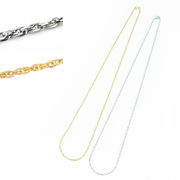 ステンレスチェーン アズキ【シルバー】【45cm/1.2mm】