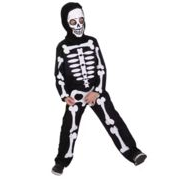 ハロウィン衣装 子供用  スケルトン  カバーオール  コスプレ   スケルトン   ホラー   パーティー衣装