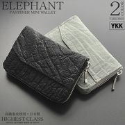 RED　CROW　本エレファント　日本製　ラウンドファスナー　カード収納　コインコンパクトケース　EFMW-1