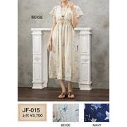 オリジナルデザインが輝る♪インド綿ワンピース「CUA COLLECTION JF015」