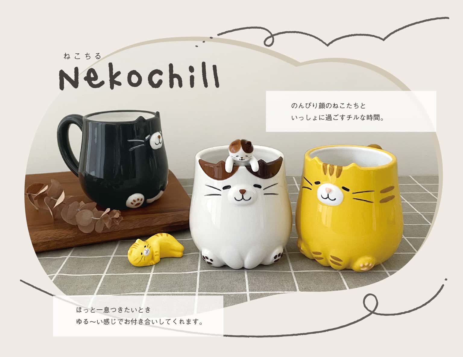 ちりとり＆お掃除ブラシ※ リメ缶パウンドケーキ型(大)浅型※デコパージュ猫と苺 ちりとり＆お掃除ブラシ※ リメ缶パウンドケーキ型(大)浅型