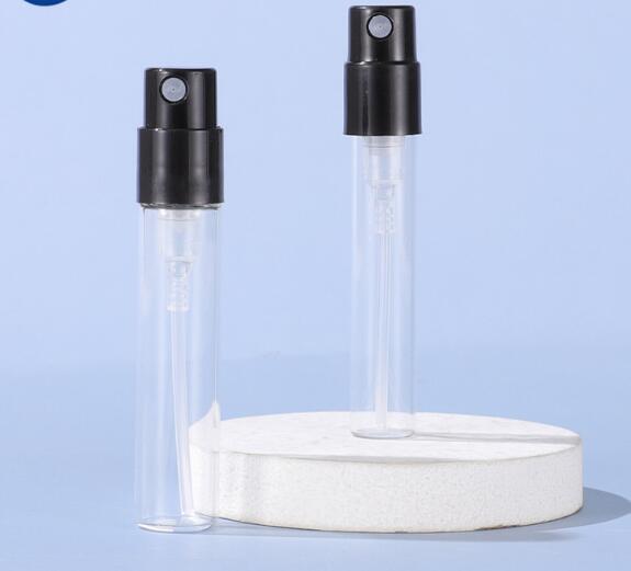 ミニ ポータブル ガラス 香水瓶 サンプルスプレーボトル 空のスプレーボトル 1-2.5ml