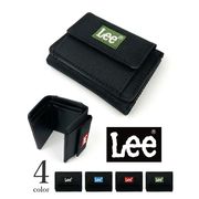全4色 Lee リー 軽量ナイロン 刺繍ロゴ  三つ折り財布 コンパクトウォレット