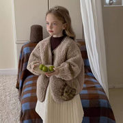 子供服　90~140cm　キッズジャケット　ボアコート　男女兼用　韓国キッズ服