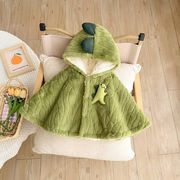 ★BaBy★　ベビ服　ベビーケープ　ボアジャケット　帽子付きアウター　ダイナソー　韓国ベビー服