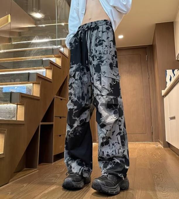 BLESS Ü 迷彩柄 ワークパンツ CANVAS+ パンツ 「CANVAS+」迷彩柄ワイドストレートワークパンツ