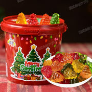 【クリスマス特集】クリスマスツリーグミ 200g/缶 個包装 ソフトキャンディ グミ 咀嚼音 人気お菓子 SNS