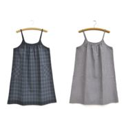 【即納】チェックキャミドレス