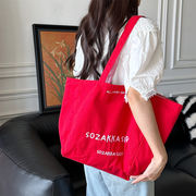 トートバッグ　エコバッグ　韓国ファッション　キャンバス　大容量