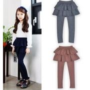 2024年秋冬　キッズ　スカートキュロット　ストレッチ 保育園 スカート付きレギンス　100-150cm