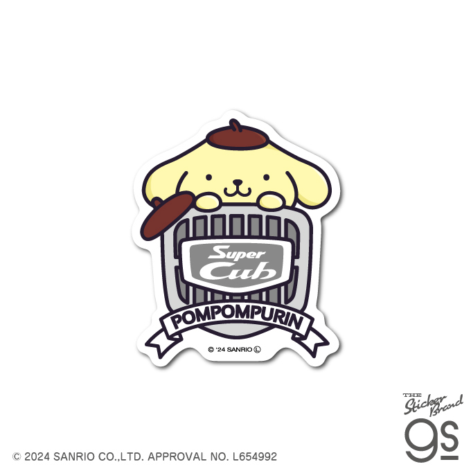 Super Cub×サンリオキャラクターズ ステッカー ポムポムプリン02