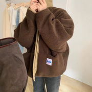 2024秋冬新作 レジャー  両面穿  暖かいラムウールのコート 綿の服 ファッション 気質 韓国風