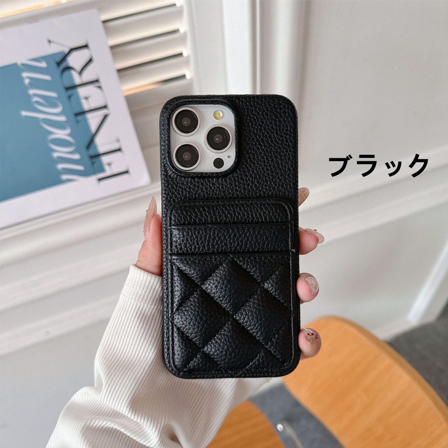 【新品未開封】DDキルティングiPhoneケース iPhone15 BLK ダーリッチ Darich キルティングビジューDDチャームiPhoneケース