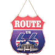 アンティークエンボスプレート ★ ROUTE US 66 ★