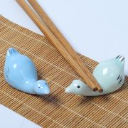 アヒルの箸置き かわいい 陶磁器 日本風 家庭用 創造的 装飾品 小物 卓上飾り物