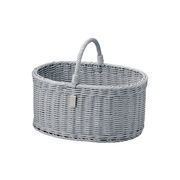 ドッグ用オーバルキャリーバスケット　手編み/抗菌素材/ペット用品/犬/散歩  ※受注生産品
