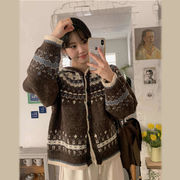 今季マストバイ　おしゃれ　ニット設計感   トップス  帽子付き セーター