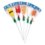 寿司飴 5種 お寿司の形の棒付きあめ いくら いか えび マグロ 玉子 飴 キャンディー