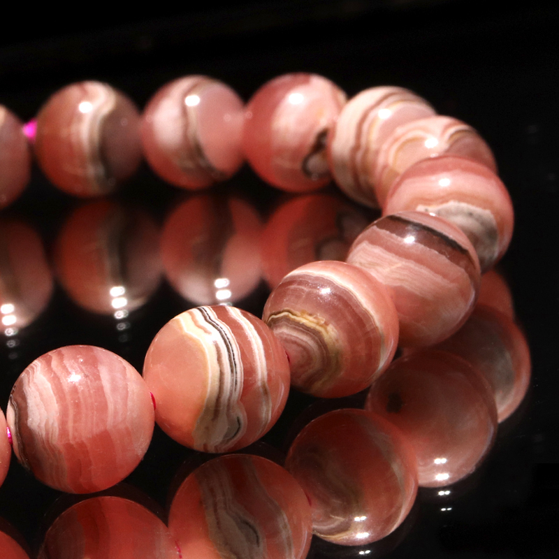 ブレス 縞インカローズ＜アルゼンチン産＞ 丸 約9.5mm | 卸売・ 問屋