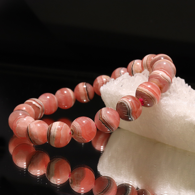 ブレス 縞インカローズ＜アルゼンチン産＞ 丸 約9.5mm | 卸売・ 問屋