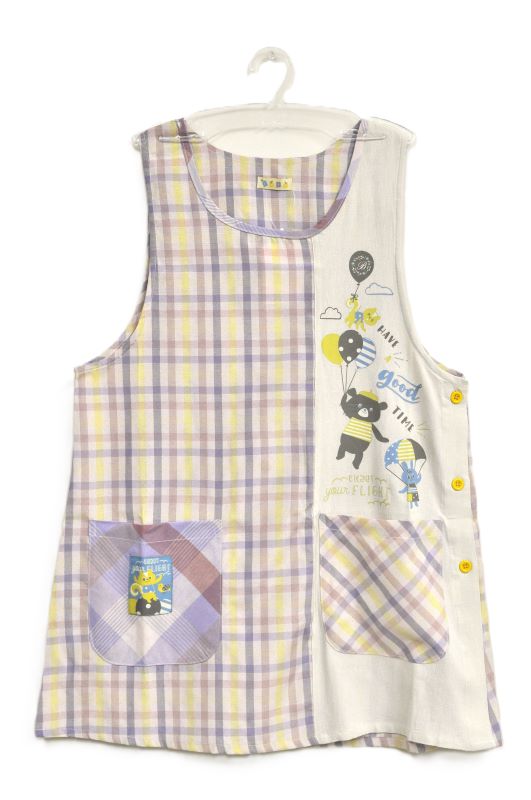 【即納】くまキャラクターキッチン　レディースエプロン 保育士 介護士