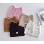 INS 秋冬 人気 子供用 ニット 防寒ニット帽 厚手 帽子ベビー ハット キッズ 男女兼用 かわいい