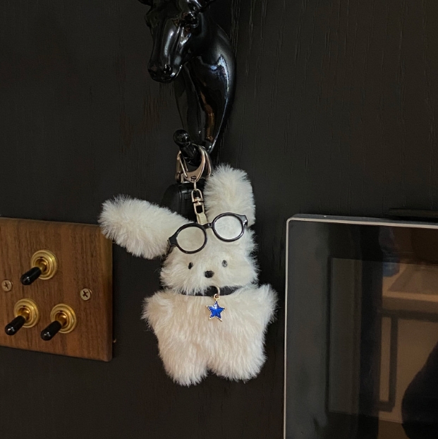 2025 新入荷  INS風  韓国雑貨 可愛い キーホルダー 装飾品 ぬいぐるみキーチェーン  ストラップ 2色