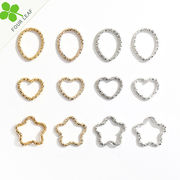 星形 ハート形 デコパーツ アクセサリーパーツ 手芸 チェーンパーツ 可愛い DIY ハンドメイド