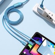 激安 iPhoneケーブル 急速充電Type-C ケーブル Micro USB ケーブル  充電コード 3in1   1m/1.5m