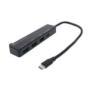 ミヨシ　MCO USB PD充電対応 USB2.0/3.2 Gen1ハブ ブラック USH-CA32P/BK