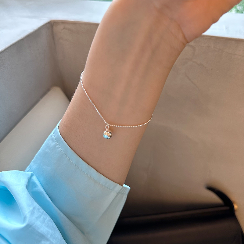 ボールチャームブレスレット S925 シルバーアクセサリー アレルギー対応 おしゃれ 大人かわいい 上品