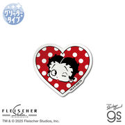 BETTY BOOP(TM) グリッターダイカットステッカー 水玉ハート ベティー ブープ(TM) アメリカ キャラ BTY011