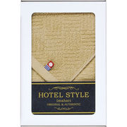 ホテルスタイル ハンドタオル1P（メール便対応箱仕様） ブラウン TQS0507781BR