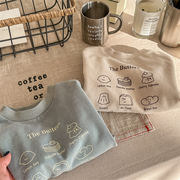 SHENJ☆2024秋冬カートゥーン柄丸襟トレーナー