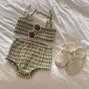 【2025夏】韓国風子供服 キッズ水着 女の子 ベビー 子供用 分体水着